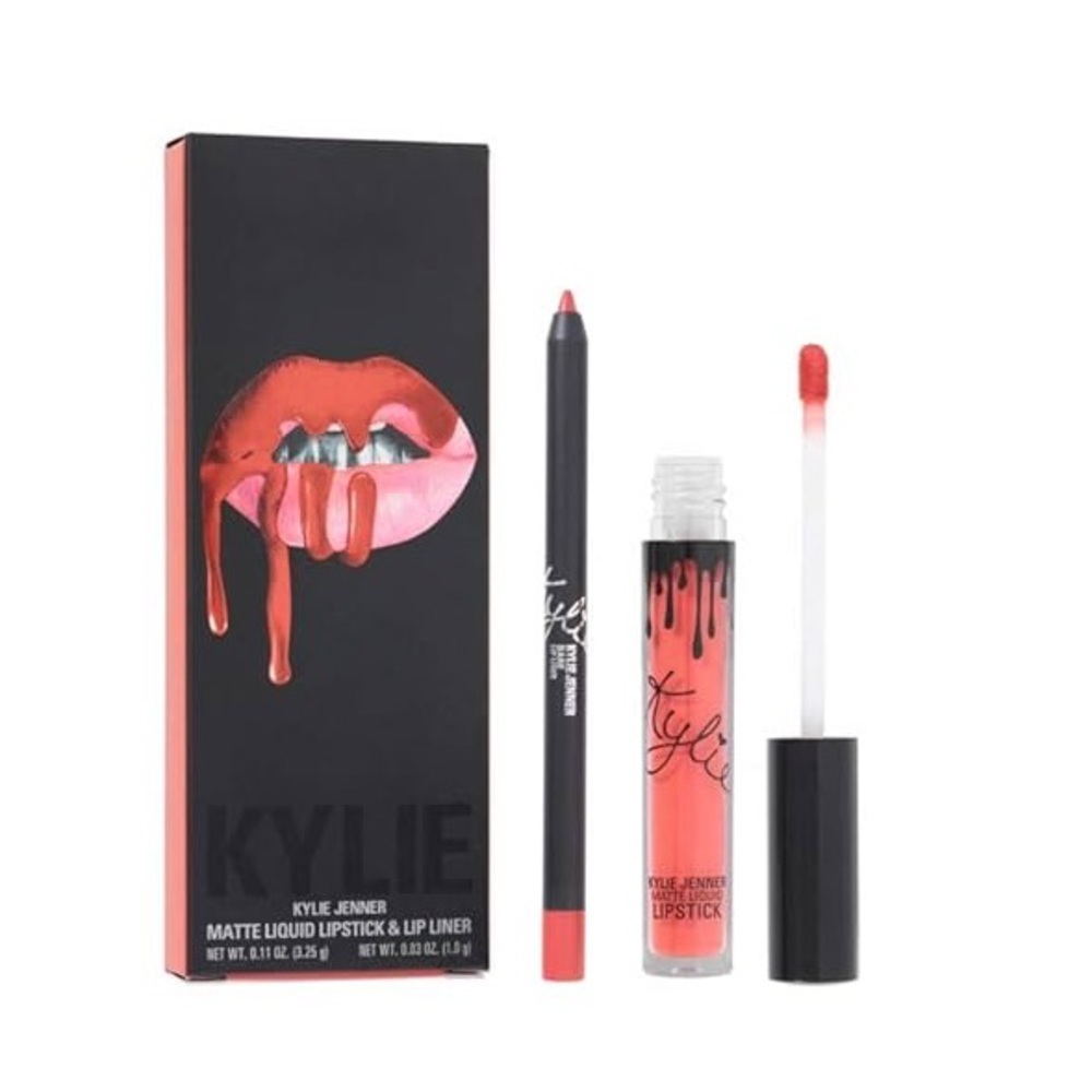 KYLIE JENNER VELVET LIQUID LIPSTICK & LIP LINER KIT - PARTY GIRL (NEW)